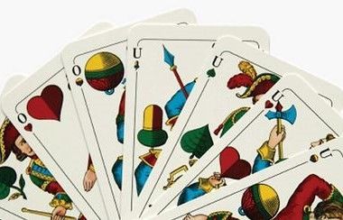 Spielkarten aus dem Kartenspiel Schafkopf